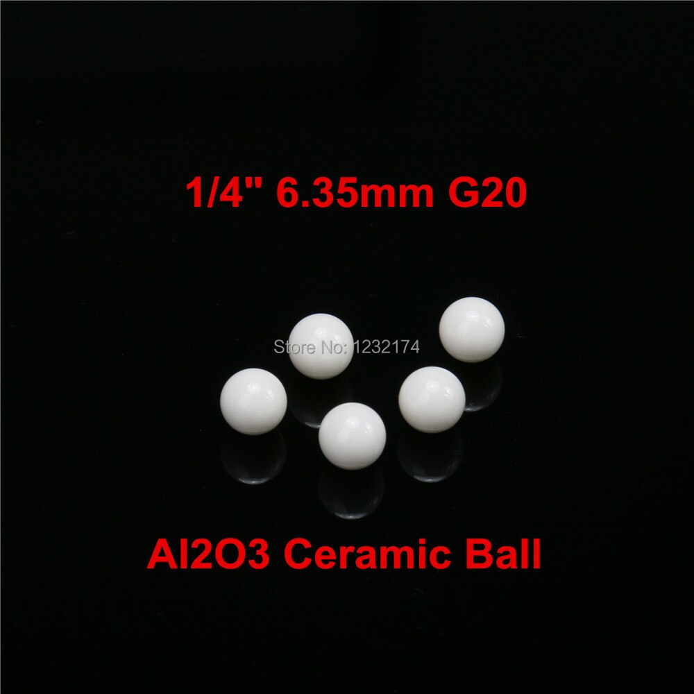 1/4 6.35mm 알루미나 산화물 세라믹 볼 al2o3 g20 150 개/몫 베어링 펌프, 밸브, 유량계 6.35mm 세라믹 볼에 사용